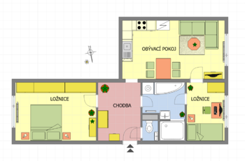 Prodej bytu 3+kk v osobním vlastnictví 60 m², Jablonné v Podještědí