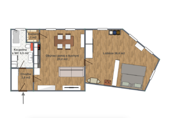 Prodej bytu 2+kk v osobním vlastnictví 69 m², Karlovy Vary