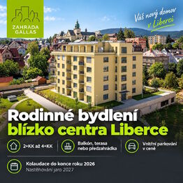 Prodej bytu 2+kk v osobním vlastnictví 60 m², Liberec