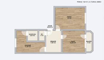 Prodej bytu 2+1 v osobním vlastnictví 56 m², Vyškov