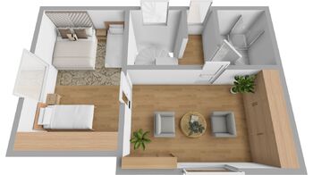 1. patro domu - Prodej domu 125 m², Široká Niva