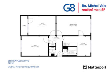 Prodej bytu 3+1 v osobním vlastnictví 77 m², Žatec