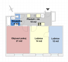 Prodej bytu 3+kk v osobním vlastnictví 64 m², Praha 4 - Nusle