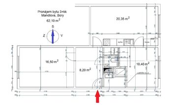 Pronájem bytu 3+kk v osobním vlastnictví 60 m², Plzeň