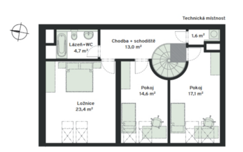 Prodej bytu 4+kk v osobním vlastnictví 140 m², České Budějovice