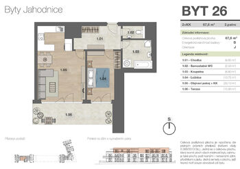 Prodej bytu 2+kk v osobním vlastnictví 68 m², Praha 9 - Hostavice