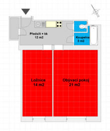 Prodej bytu 2+kk v osobním vlastnictví 52 m², Praha 4 - Nusle