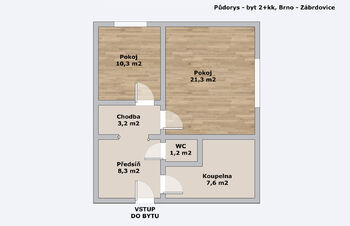 Prodej bytu 2+kk v osobním vlastnictví 50 m², Brno