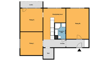 Prodej bytu 3+1 v osobním vlastnictví 68 m², Žatec