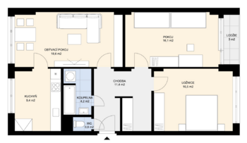 Prodej bytu 3+1 v osobním vlastnictví 91 m², Mladá Boleslav