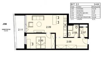 Pronájem bytu 2+kk v osobním vlastnictví 62 m², Plzeň