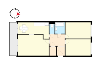 Prodej bytu 3+1 v družstevním vlastnictví 79 m², Praha 8 - Čimice