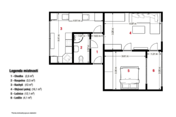 Prodej bytu 2+1 v osobním vlastnictví 55 m², Městec Králové