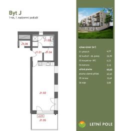 Pronájem bytu 1+kk v osobním vlastnictví 43 m², Vyškov