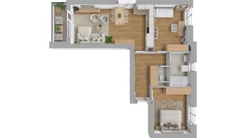 Pronájem bytu 3+kk v osobním vlastnictví 75 m², Jaroměř