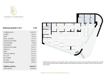 Prodej obchodních prostor 158 m², Praha 10 - Malešice