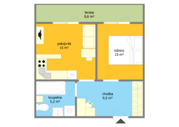 Prodej bytu 2+kk v osobním vlastnictví 60 m², Brno