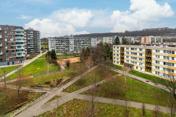 střešní terasa EXPO - Prodej bytu 1+kk v osobním vlastnictví 29 m², Praha 8 - Karlín