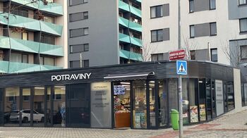 potraviny - Prodej bytu 1+kk v osobním vlastnictví 25 m², Praha 9 - Černý Most