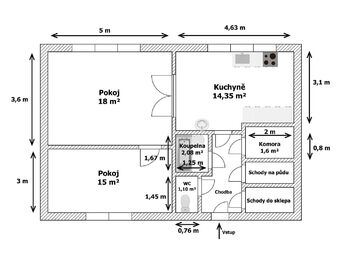 Prodej domu 60 m², Ročov