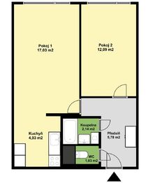 Prodej bytu 2+kk v osobním vlastnictví 43 m², Praha 5 - Stodůlky