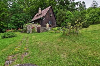 chata od jihozápadu - Prodej pozemku 5035 m², Bystřice