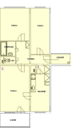 Prodej bytu 3+1 v družstevním vlastnictví 73 m², Praha 4 - Modřany