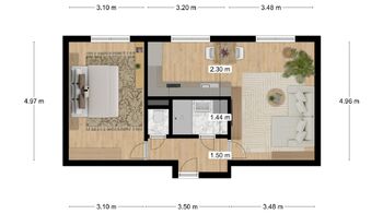 Prodej bytu 2+kk v osobním vlastnictví 51 m², Pardubice