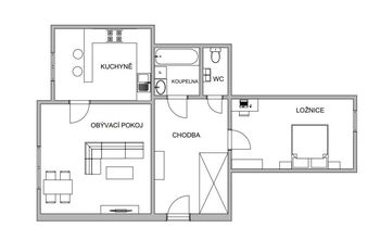 Pronájem bytu 2+1 v osobním vlastnictví 65 m², Plzeň