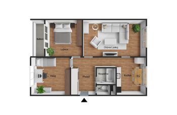 Prodej bytu 3+1 v družstevním vlastnictví 110 m², Strašice