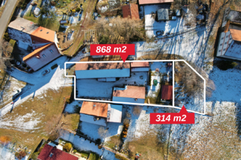 vyznačené pozemky - Prodej domu 282 m², Vimperk