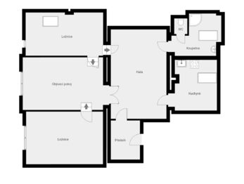 Pronájem bytu 3+1 v osobním vlastnictví 111 m², Praha 5 - Smíchov