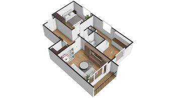 Prodej bytu 2+1 v osobním vlastnictví 56 m², Chomutov