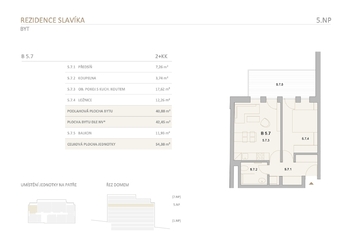 Prodej bytu 2+kk v osobním vlastnictví 54 m², Brno