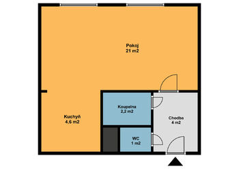 Pronájem bytu 1+kk v osobním vlastnictví 33 m², Český Brod