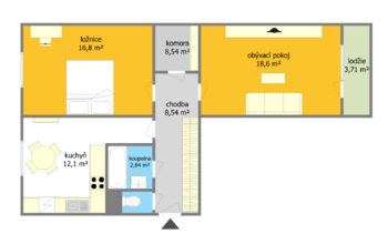 Prodej bytu 2+1 v osobním vlastnictví 73 m², Brno