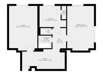 Pronájem bytu 2+1 v osobním vlastnictví 72 m², Příbram