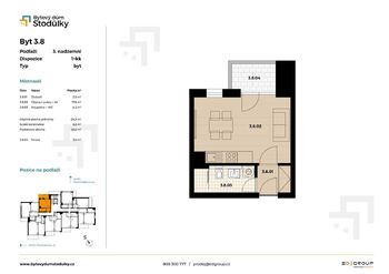 Pronájem bytu 1+kk v osobním vlastnictví 30 m², Praha 5 - Stodůlky