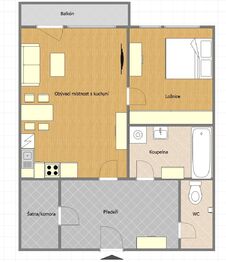 Pronájem bytu 2+kk v osobním vlastnictví 59 m², Praha 9 - Prosek