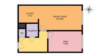 Pronájem bytu 2+kk v osobním vlastnictví 43 m², Praha 5 - Stodůlky