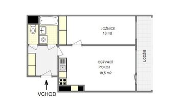 Pronájem bytu 2+kk v osobním vlastnictví 45 m², Praha 10 - Strašnice