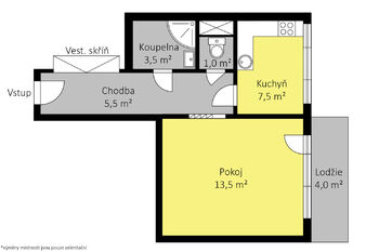 Prodej bytu 1+1 v osobním vlastnictví 35 m², Kolín