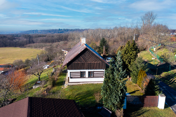 foto z dronu - Prodej chaty / chalupy 259 m², Poběžovice u Holic