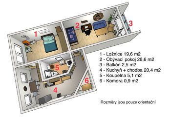 Prodej bytu 2+1 v osobním vlastnictví 67 m², Liberec