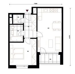 Pronájem bytu 2+kk v osobním vlastnictví 59 m², Praha 5 - Jinonice