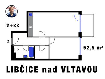 Prodej bytu 2+kk v osobním vlastnictví 64 m², Libčice nad Vltavou