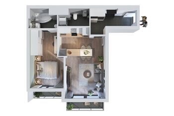 Pronájem bytu 2+kk v osobním vlastnictví 67 m², Praha 8 - Kobylisy