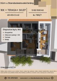 Prodej bytu 1+kk v osobním vlastnictví 53 m², Brandýs nad Labem-Stará Boleslav