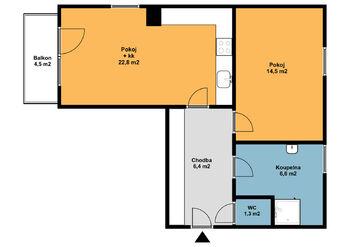 Pronájem bytu 2+kk v osobním vlastnictví 52 m², Nymburk