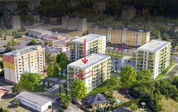 Pronájem bytu 2+kk v osobním vlastnictví 63 m², Teplice